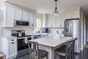 Fully stocked kitchen