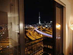 Stunning city views from bed