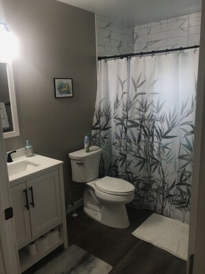 Beautiful updated bath.