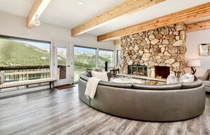 Indoors, Flooring, Hardwood, Living Room, Room