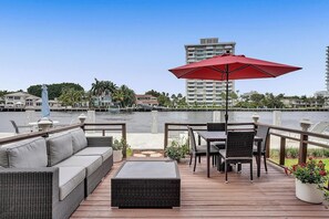 A peaceful start to your day on your own deck!