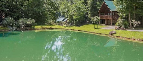 Beautiful pond near Yeti Lodge