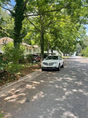 street parking on side of home of dead end street