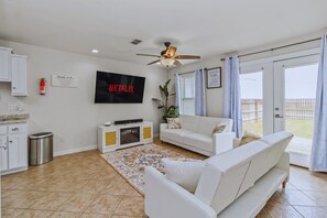 A spacious living area for your comfort and relaxation 