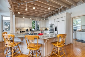 Indoors, Kitchen, Kitchen Island, Hardwood, Floor