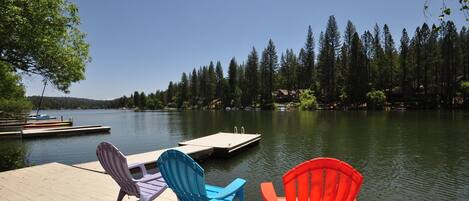 View from the private dock, Unit 1 Lot 292, Vacation Rental (Better On The Lake)