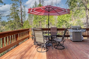 Another shot of the outdoor living area.  Unit 13 Lot 263, Miners Claim