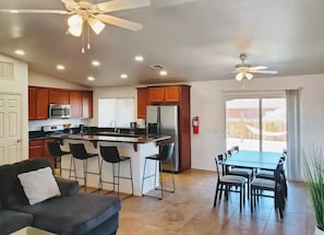 Kitchen and Living Area