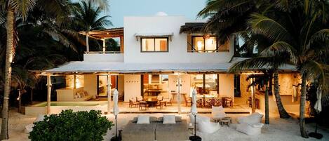 Four bedroom beachfront home.