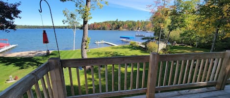 View of lake from the deck