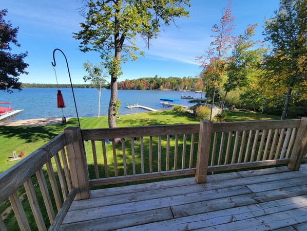 View of lake from the deck