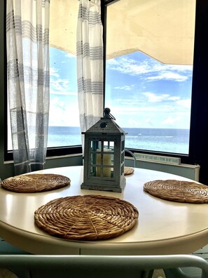 View from dining table