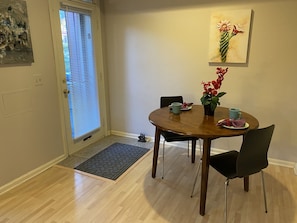Dining area for 2