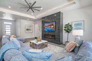Family room is comfortable and relaxing