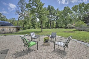 Private Backyard | Fire Pit | Outdoor Seating Areas | Bocce Ball, Croquet