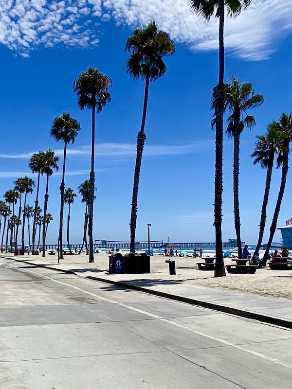 A view down Oceanside's iconic Strand. The Strand ends where NCV begins!