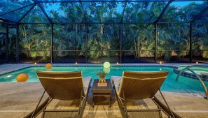 Lanai serenity, softly lit and made for stargazing