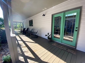 Side Porch off Kitchen