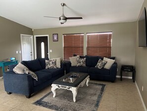 Large, comfortable living room