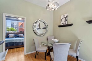 dining table into bedroom