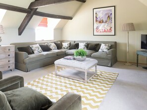Ample comfy seating within living area | The Long Barn - Crucis, Ampney Crucis, near Cirencester