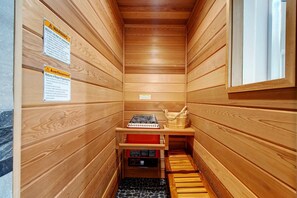 Dry Sauna in Primary Bathroom