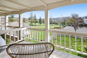 Take in some fresh air in the balcony sitting area.