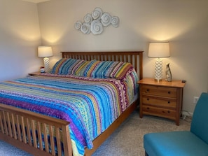 King bed in Master bedroom