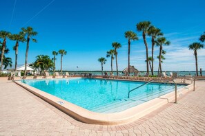 The Riverside Club complex boasts two pool areas with spas, both with incredible water views of the Marco River.