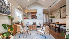 Light and bright living space with reverse cycle air conditioning