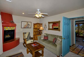 sitting area in bedroom