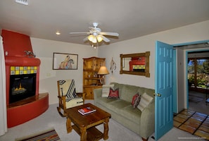 sitting area in bedroom