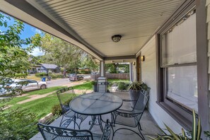 Relax & enjoy your coffee sitting outside on the front porch. 