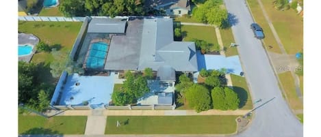 Aerial view of the property