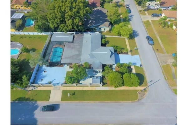 Aerial view of the property 