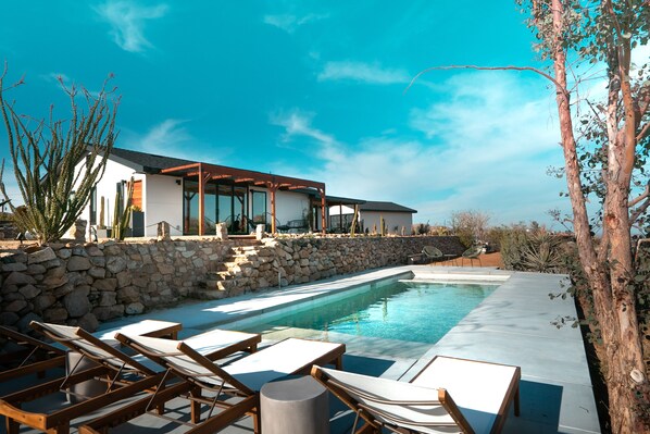 Heated pool and spa.