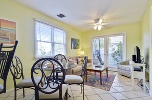 Indoor dining table.