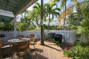 Private outdoor oasis.