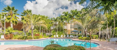 Welcome to Coral Palm, complete with a community pool!