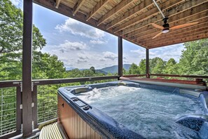 Deck | Private Hot Tub | Mountain Views
