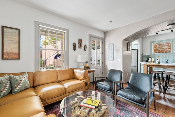 Stunning Living Room off of Kitchen