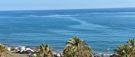 Vue sur la plage ou l’océan