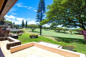 From your lanai, watch the day unfold gently across a canvas of shade, sun, and the hush of a fairway in bloom     KGV-14P3