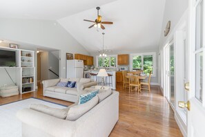 Open concept living room and kitchen