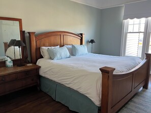 Comfy king bed in private bedroom with large closet