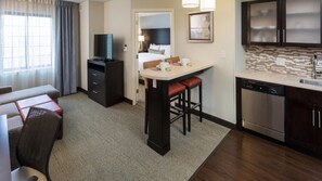 Sit back and relax in the cozy living area after a great day.