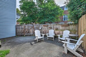 Private Patio | 2nd-Floor Apartment | Prime, Walkable Location