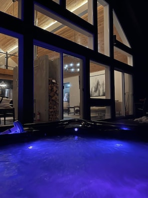 The hot tub is a great place to chill. 