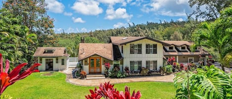 Welcome to Mele Makana, a private and gated home in Haleiwa