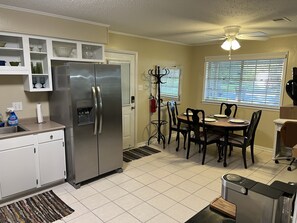 Kitchen and dining area